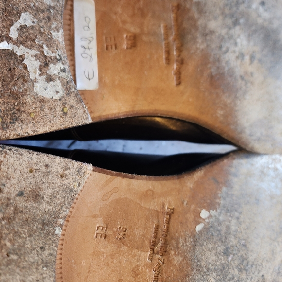 Ermenegildo Zegna Men's Dark Brown Leather Oxfords 9.5 EE - Picture 6 of 6